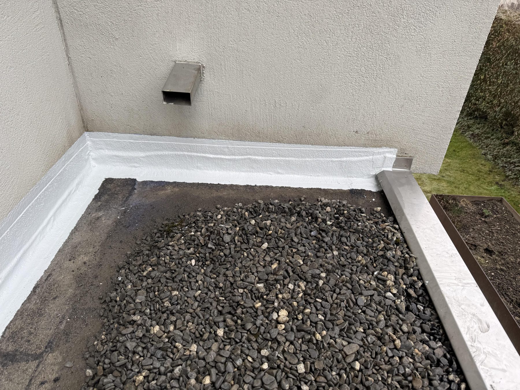 Kiesdach Detail